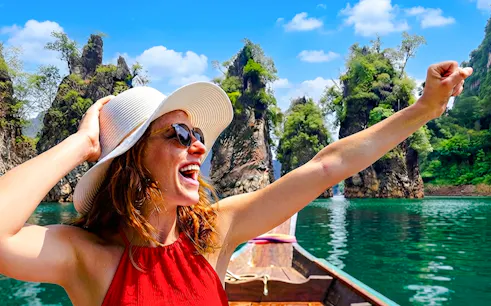 from khao lak: cheow lan lake all-inclusive tour with diamond cave, hike and kayak-1