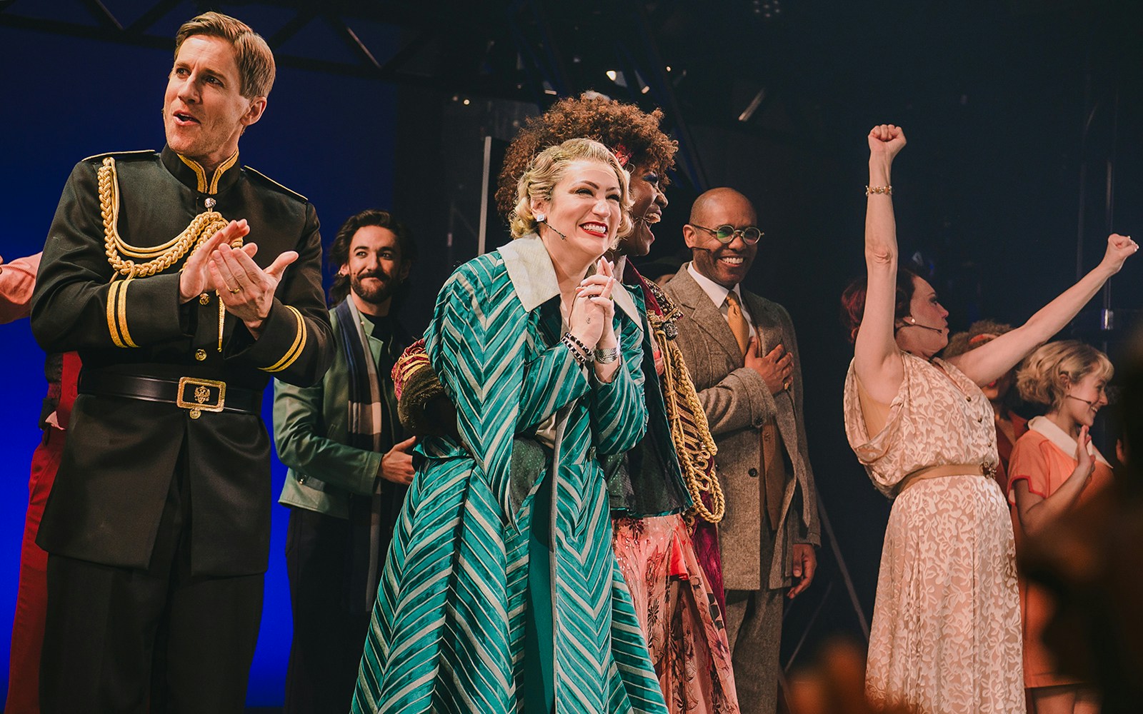 Cast of "Lempicka" taking a bow on stage during a performance.