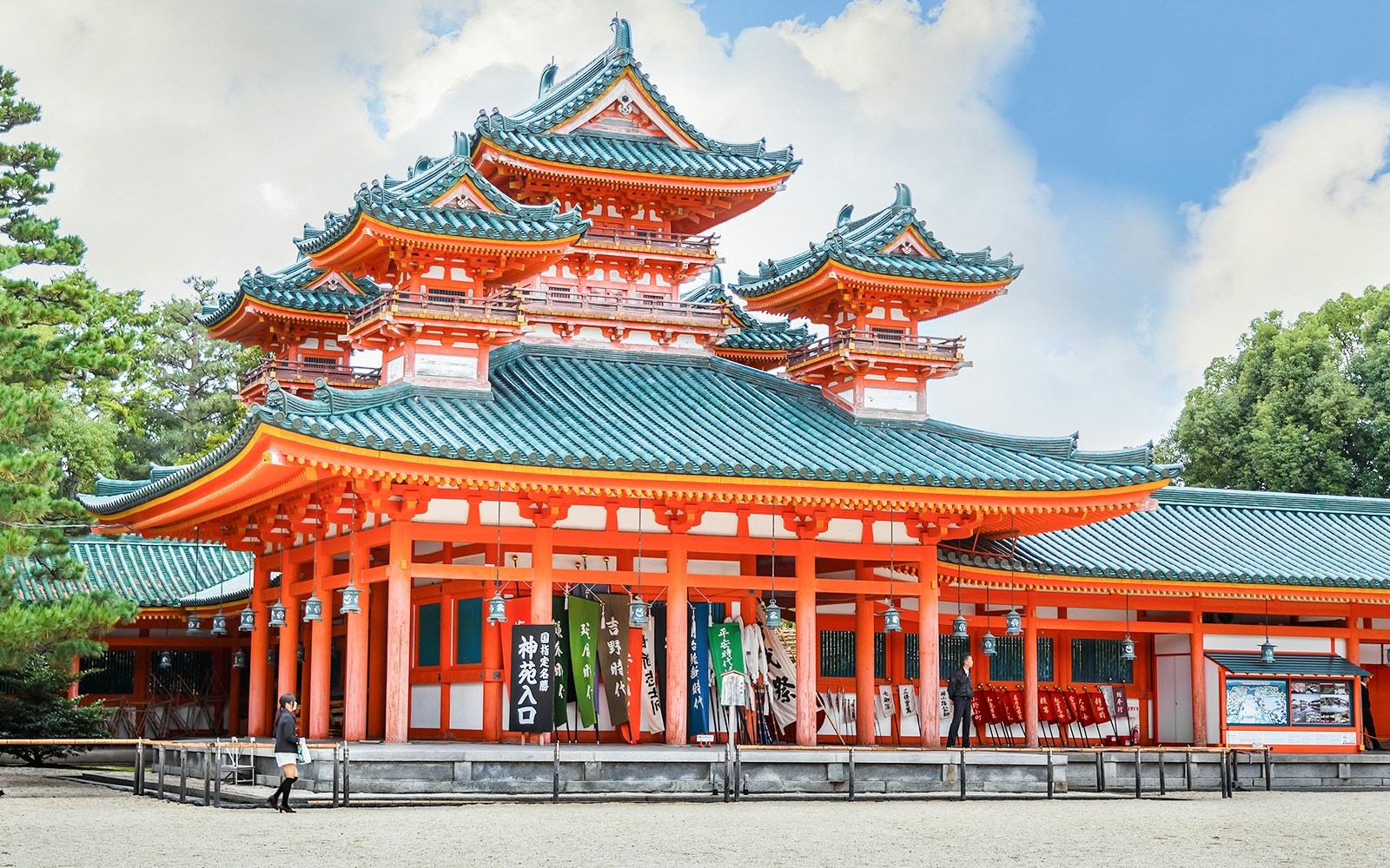 Heian-jingu Shrine in Kyoto