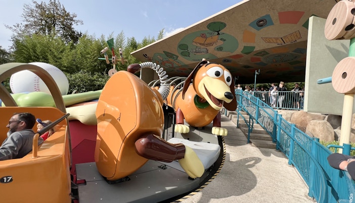 Slinky Dog ride at Toy Story Playland, Disneyland Paris.