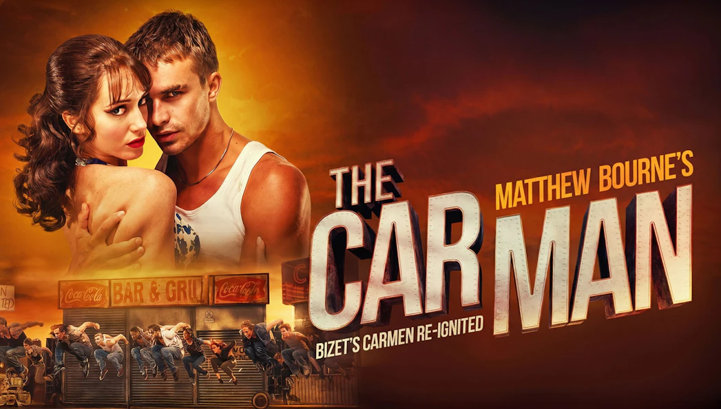 The Car Man Westend show poster with dancers and title text