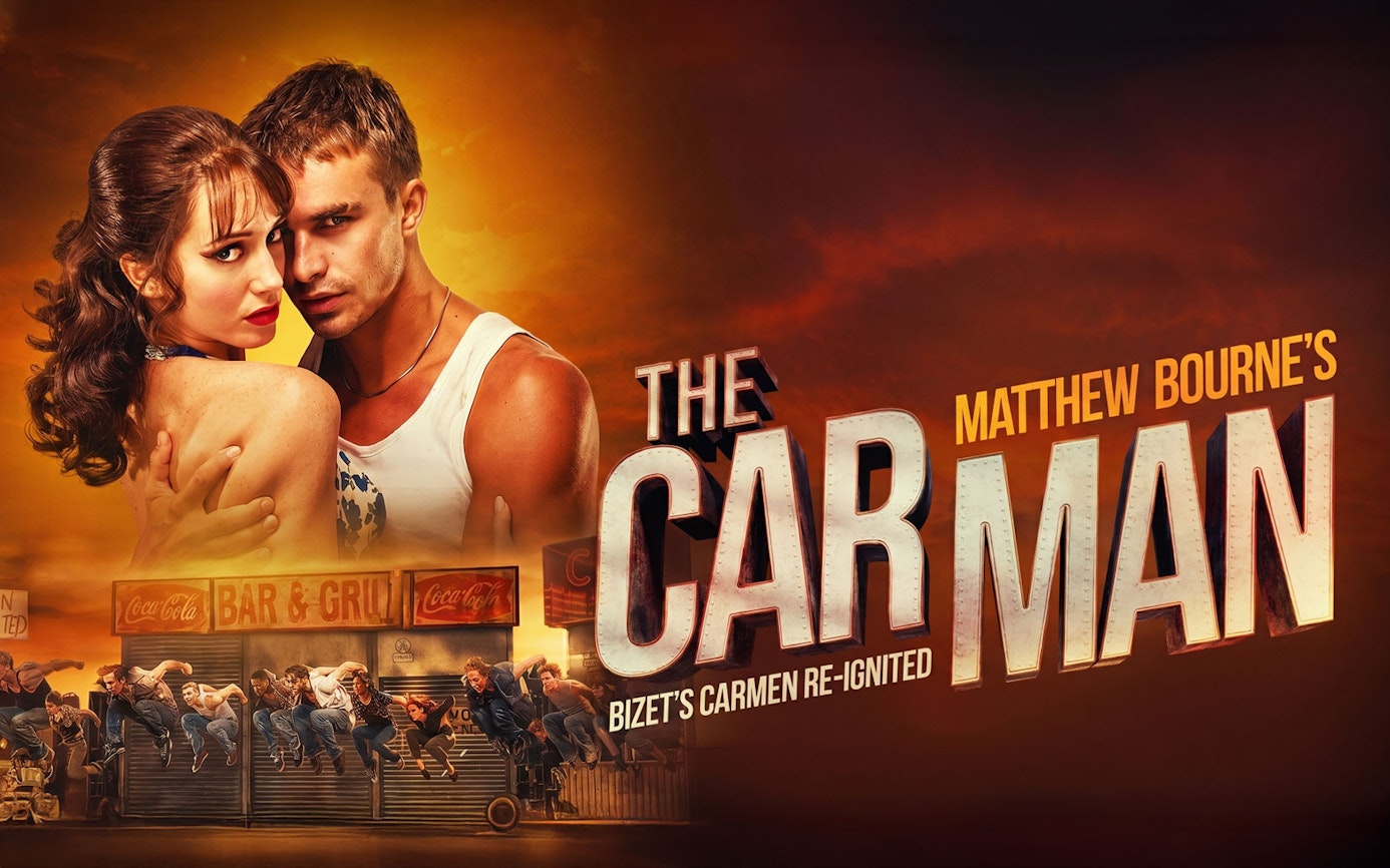 The Car Man Westend show poster with dancers and title text