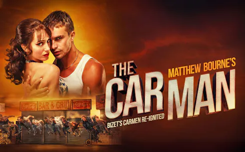 The Car Man Westend show poster with dancers and title text