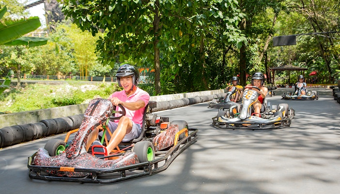 Go karting at Sunway Lagoon theme park - X Park