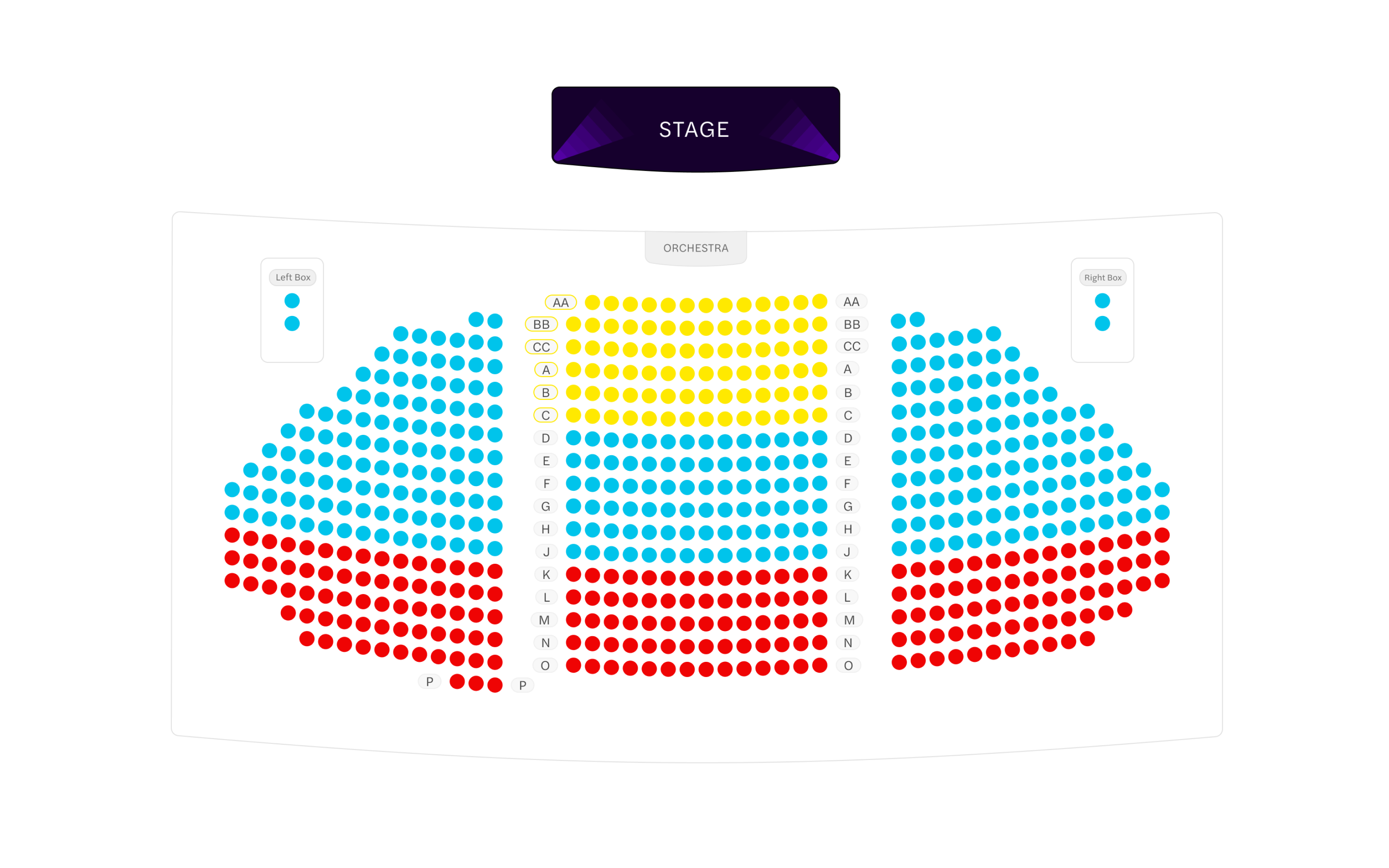 Broadway Theater Seating Chart Orchestra