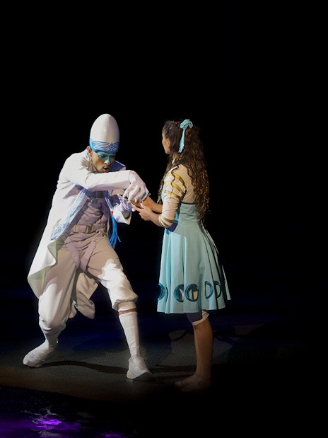 Performers in a scene from La Perle by Dragone in Dubai.