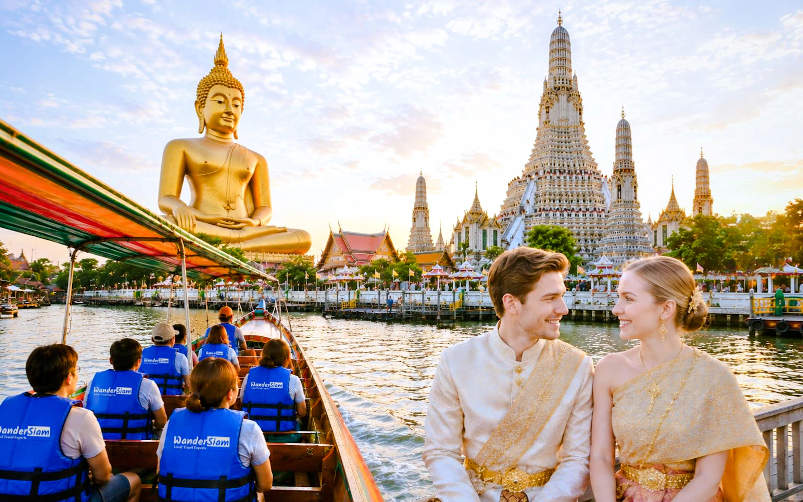 Bangkok Guided Tuk-Tuk Royal Temples Tour with Thai Costume Image 9