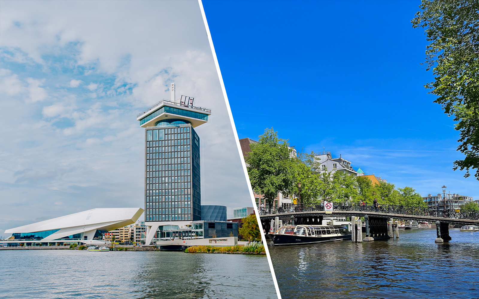 Combo (Save 9%): A'DAM Lookout Tickets with 2 Drinks + Amsterdam Canal Cruise