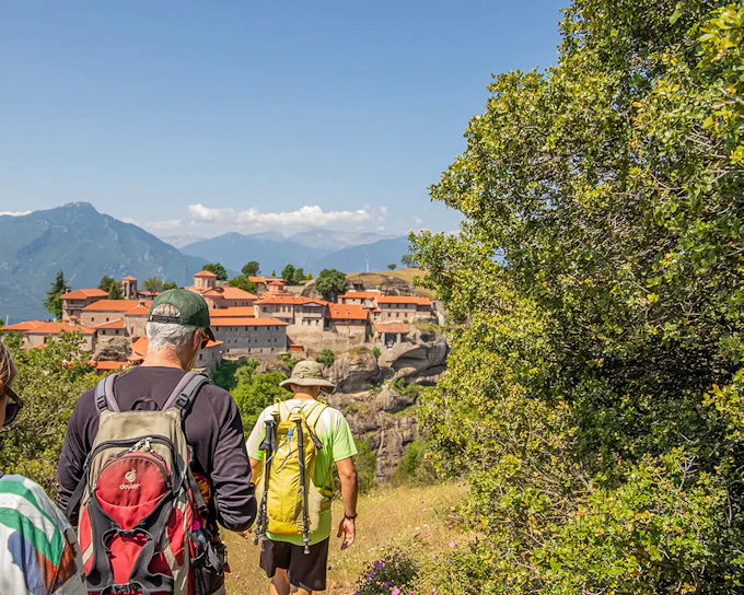 From Meteora: Guided Hiking Tour with Monastery Visit