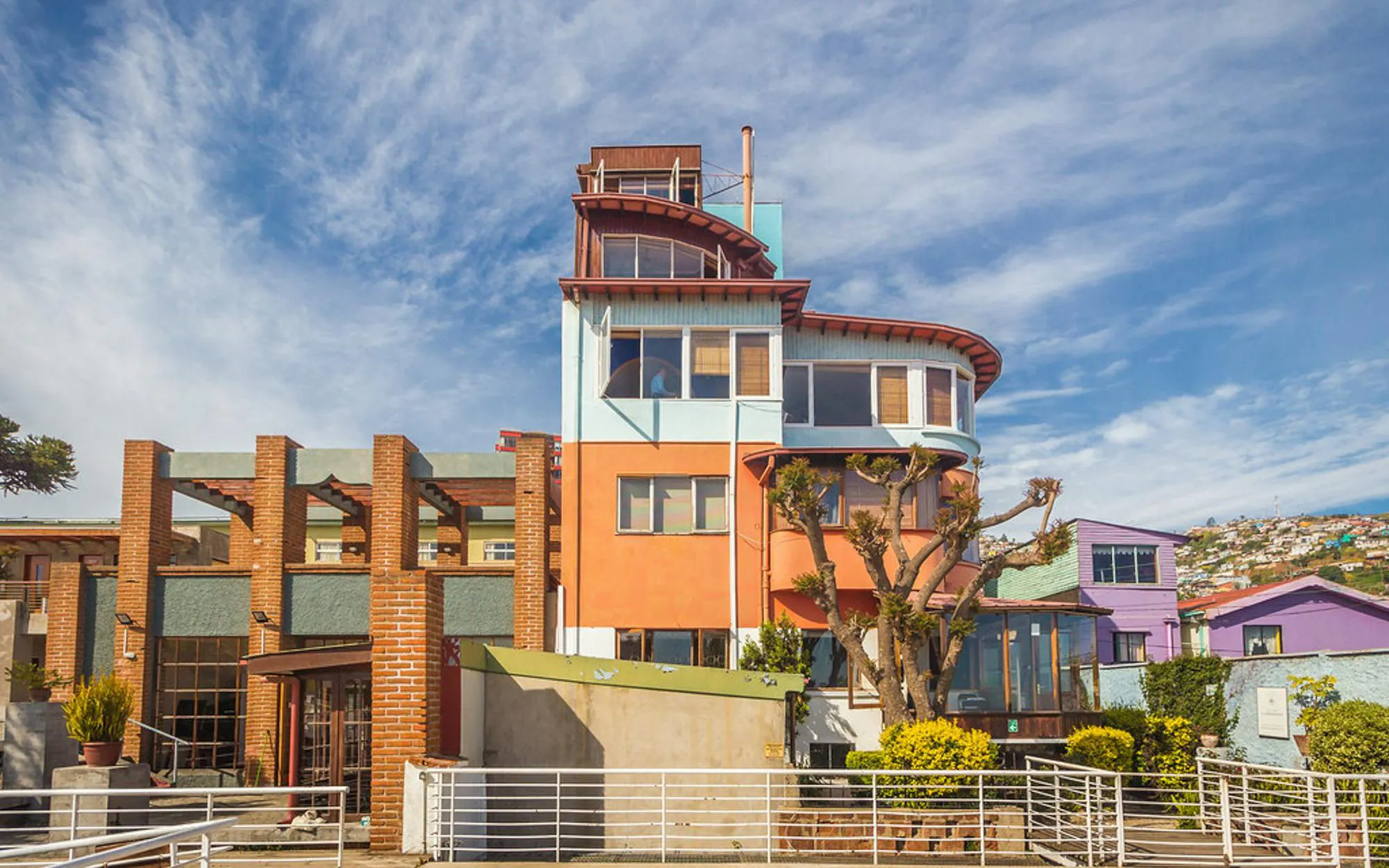 La Sebastiana, colorful historic house museum of Pablo Neruda in Valparaíso, Chile.