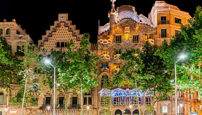 Illuminated Facade Casa Batllo