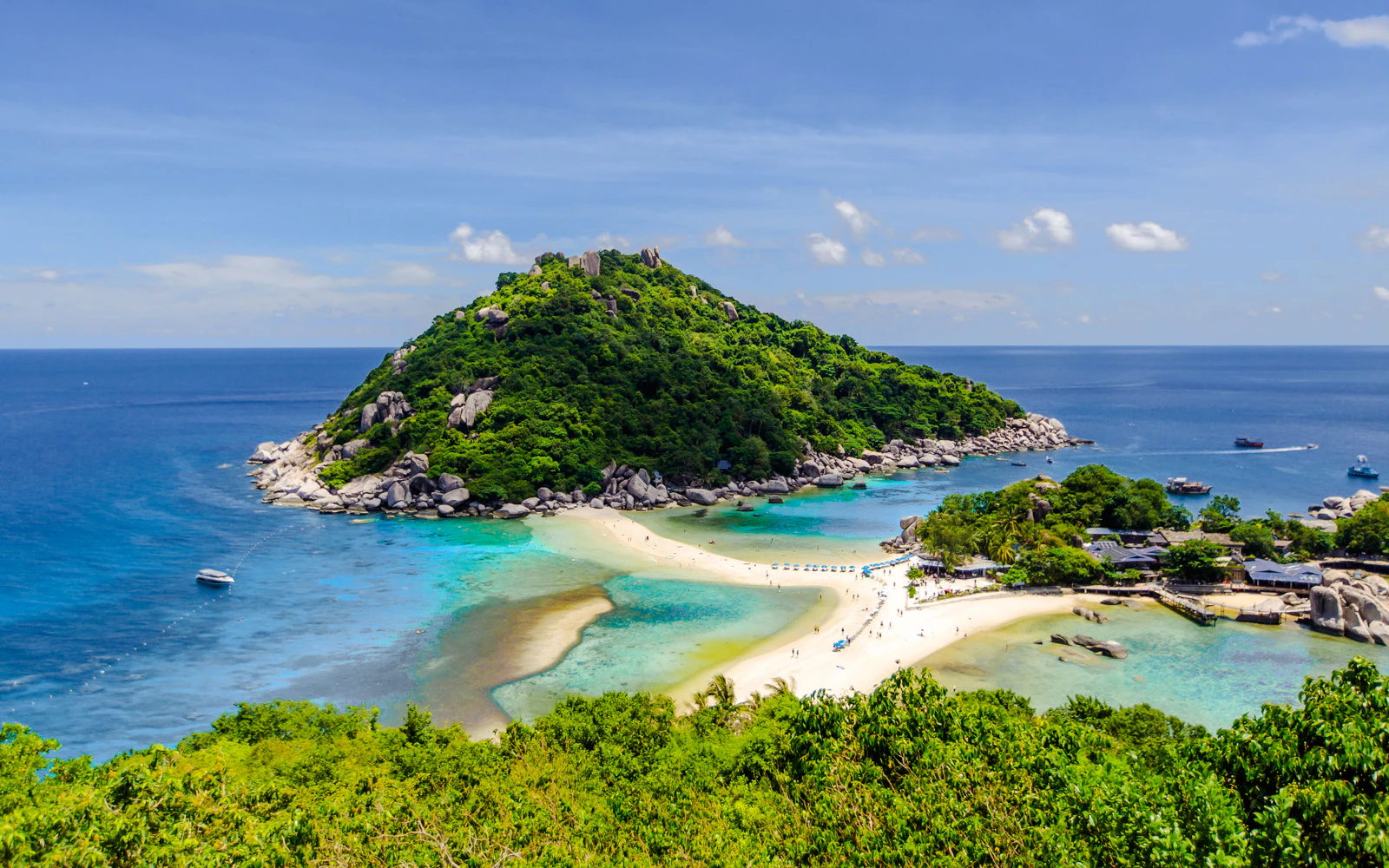 From Koh Samui: Koh Tao and Koh Nang Yuan Snorkeling Day Trip by Speedboat (Product 53672)