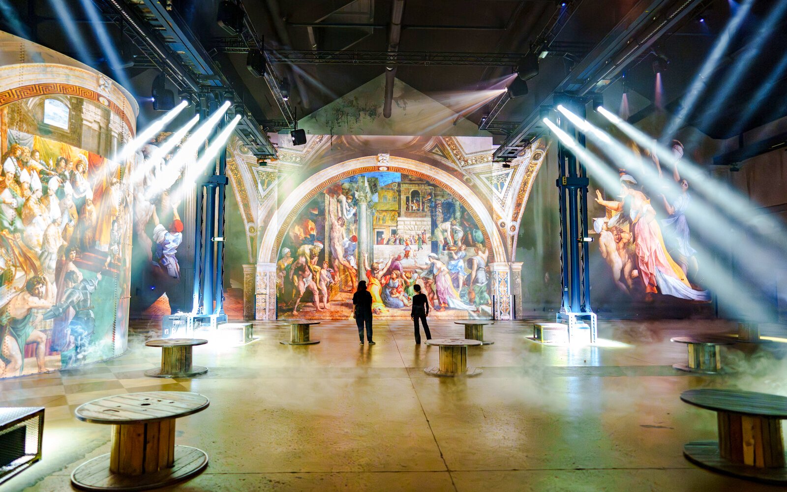 Renaissance art projections at Atelier des Lumières, Paris immersive experience.