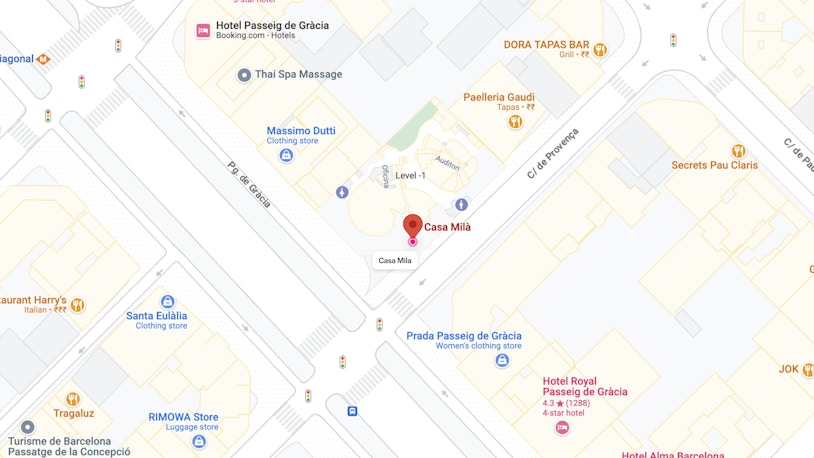 Casa Mila Location
