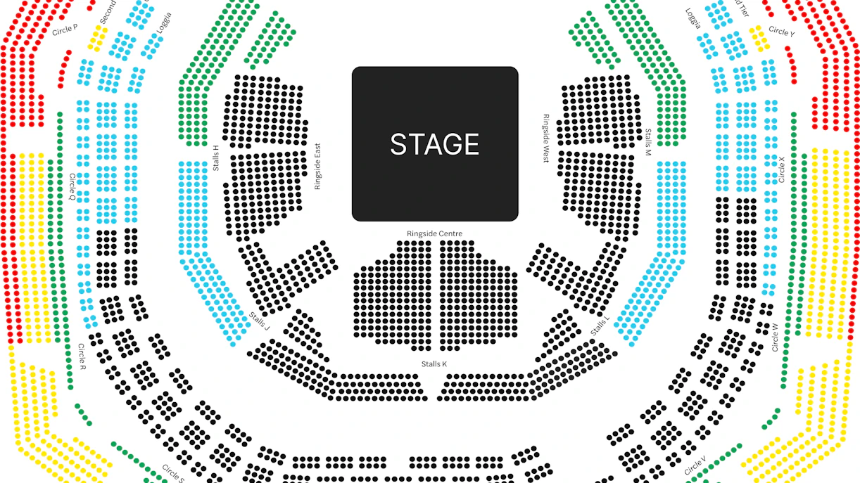 Royal Albert Hall seating plan image