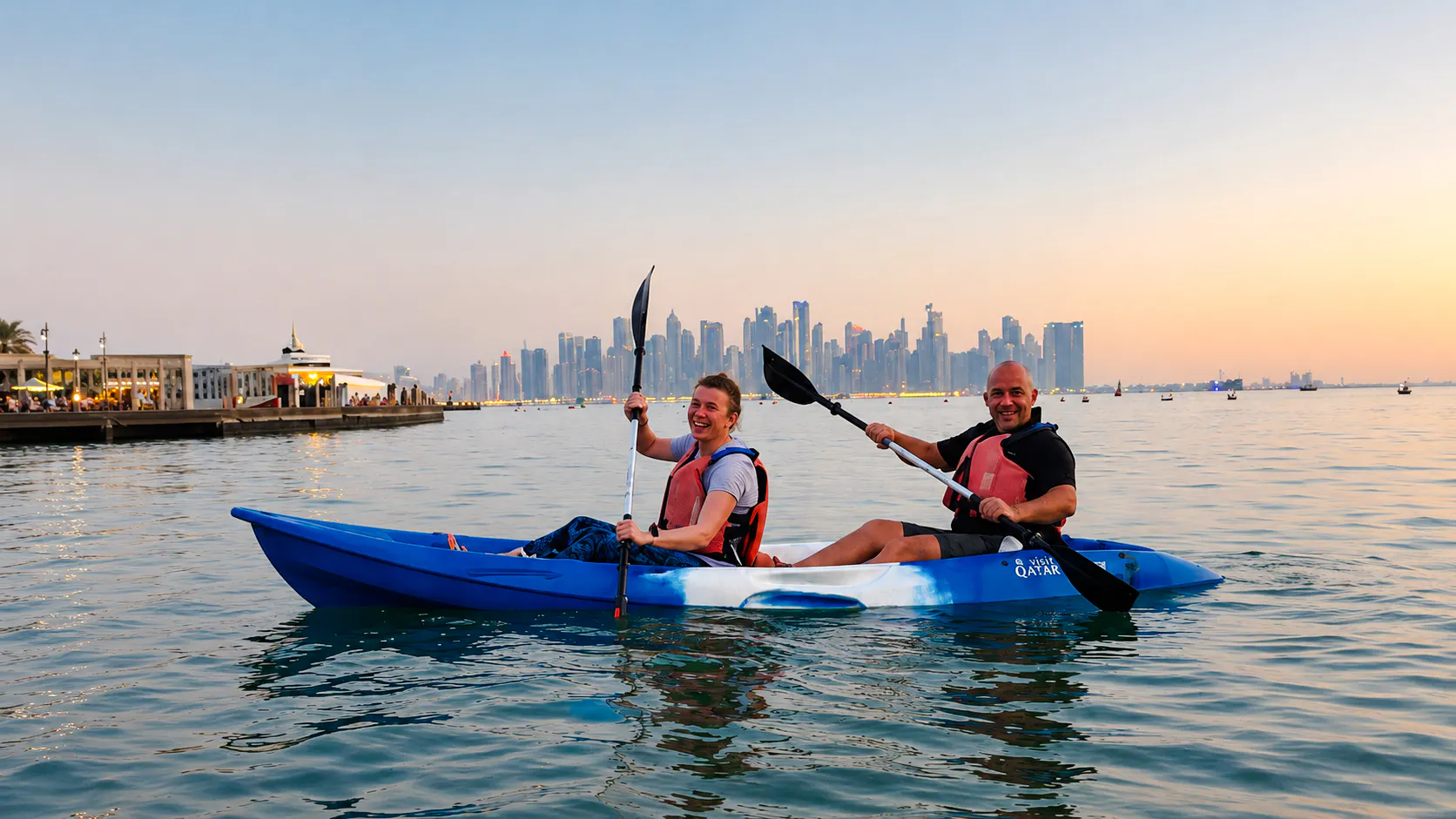 the pearl guided kayak tour in doha-4