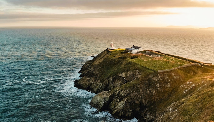 Howth Cliffs in Dublin with scenic coastal views and rugged landscape during sunset