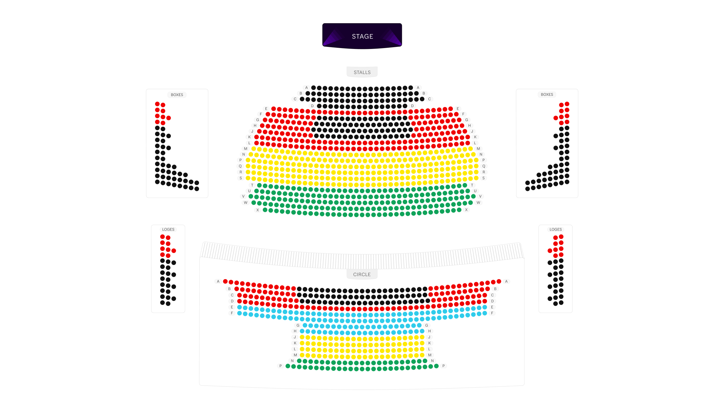 Joan Sutherland Theatre seating plan