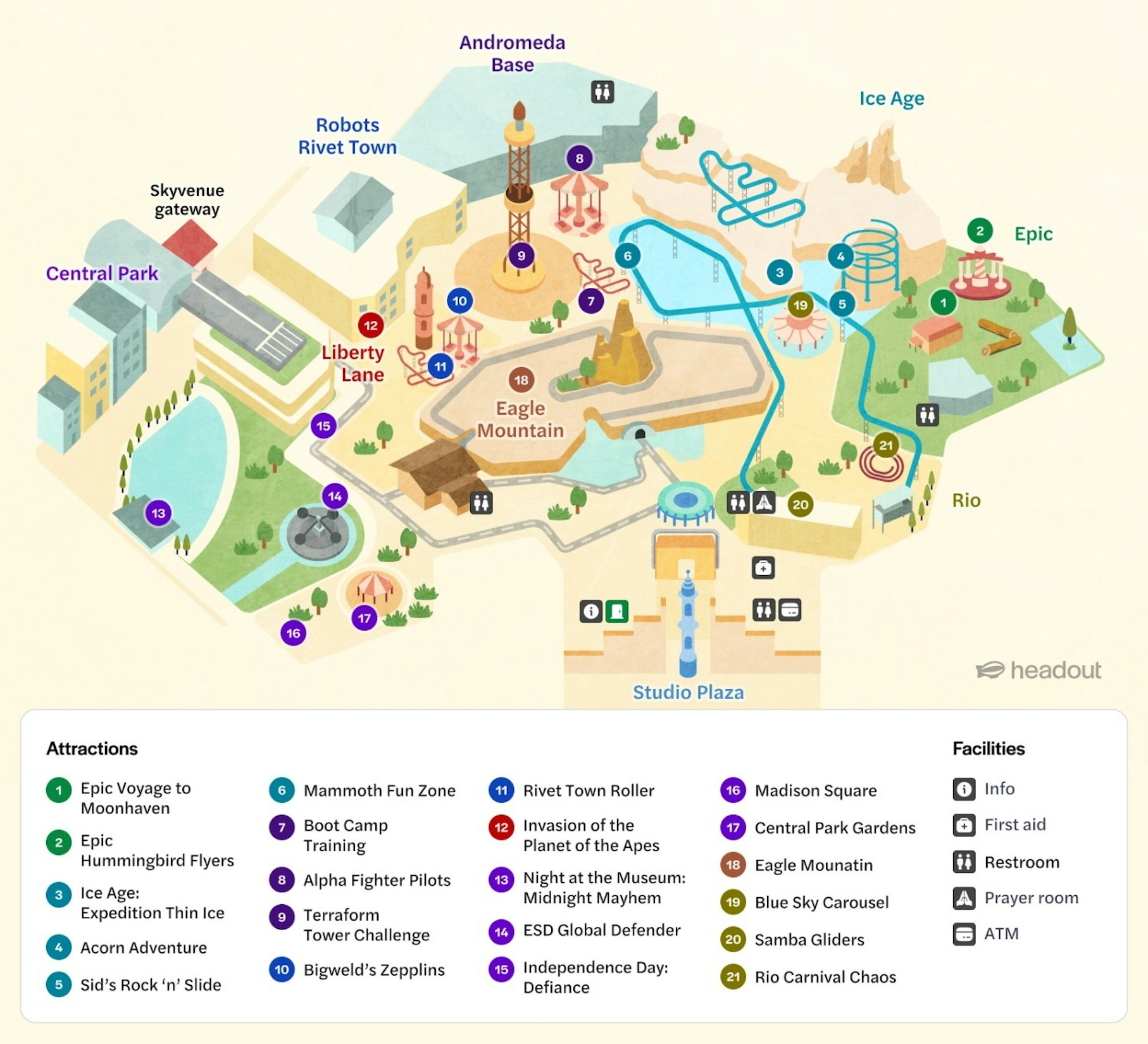 genting skyworlds map