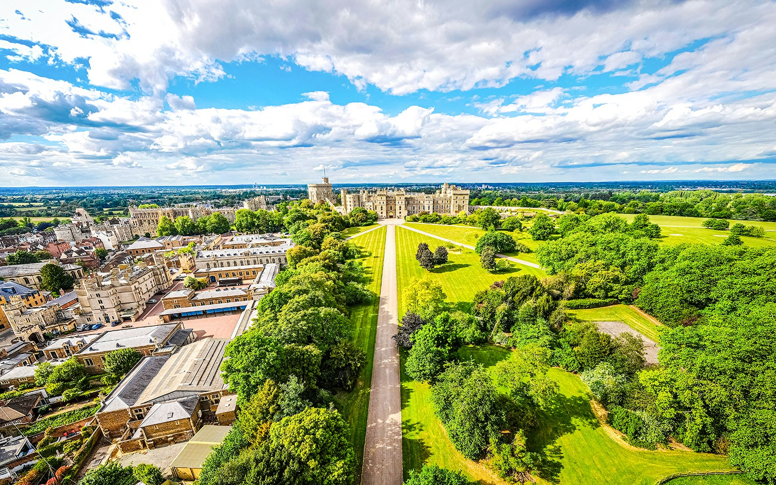 windsor castle aerial view