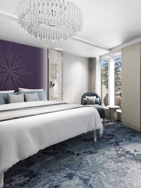 Concierge Royal Suite with oceanview verandah on Disney Adventure Cruise.