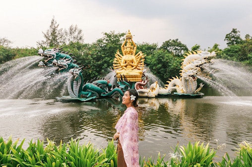 Tour guidato dell'antica città di Samut Prakan e del Museo Erawan