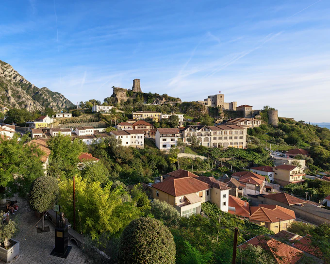From Tirana/Golem/Durres: Kruja, Bazaar, Sari Salltik Day Trip