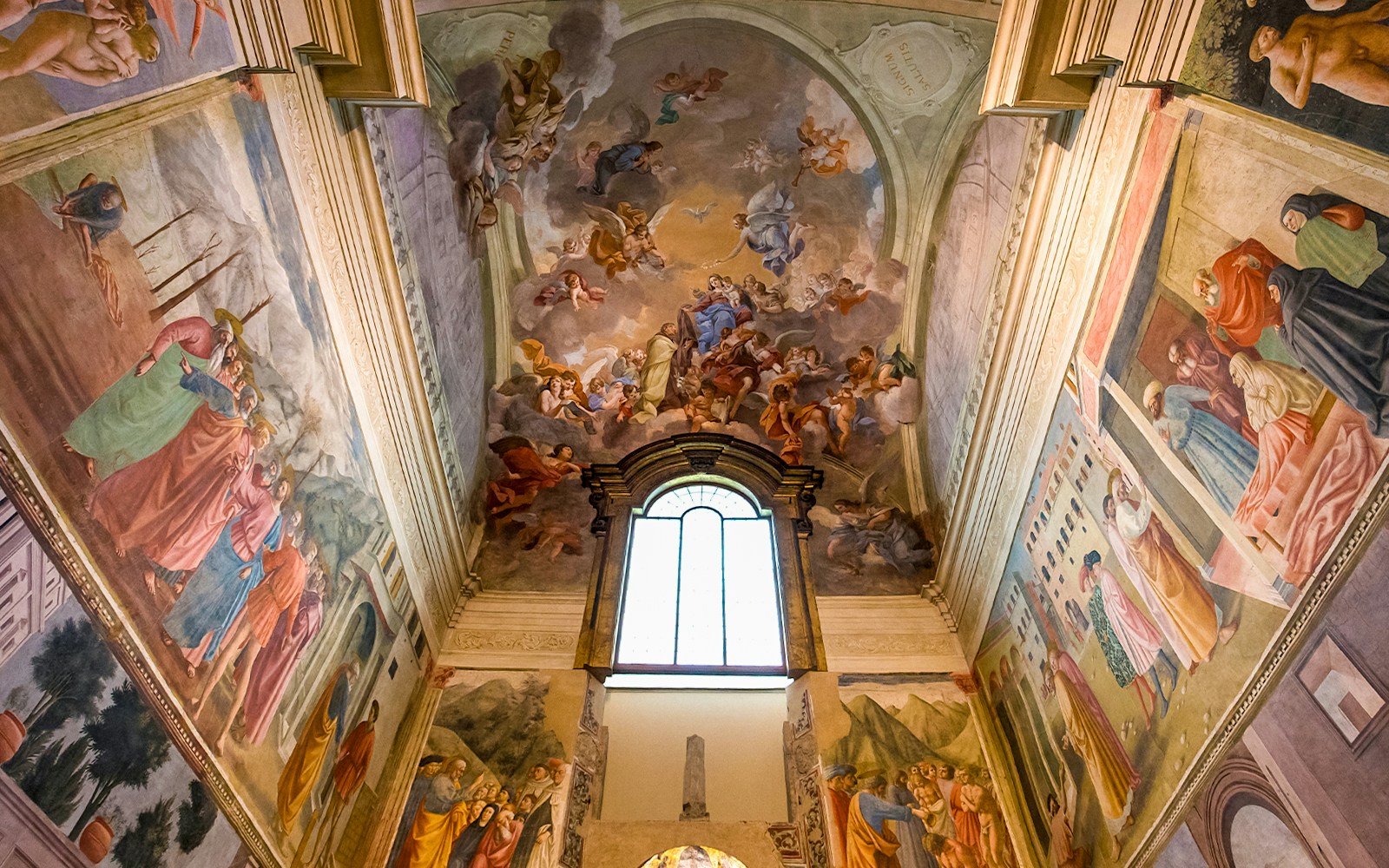 Brancacci Chapel frescoes in Church of Santa Maria del Carmine, Florence, Italy.