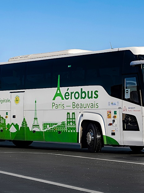 Shuttle bus for round-trip tickets between Beauvais Airport and Paris.