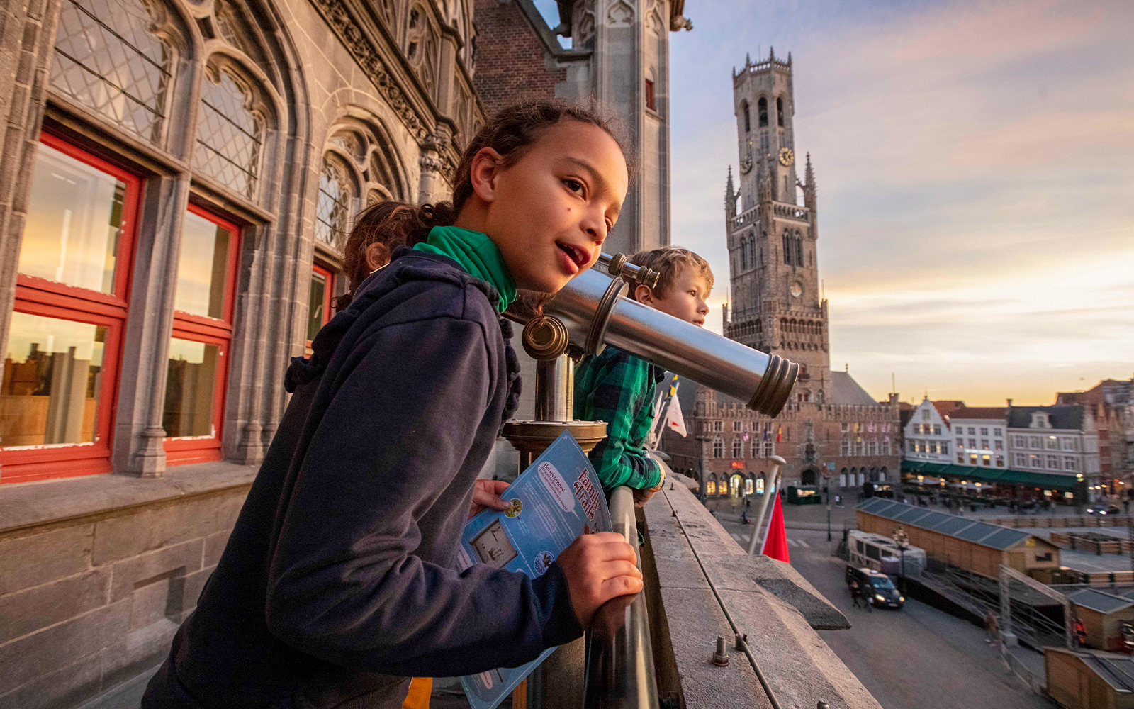 View of Markt from second floor of Historium tower.