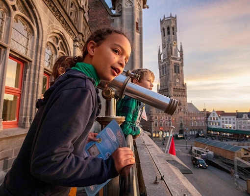 View of Markt from second floor of Historium tower.