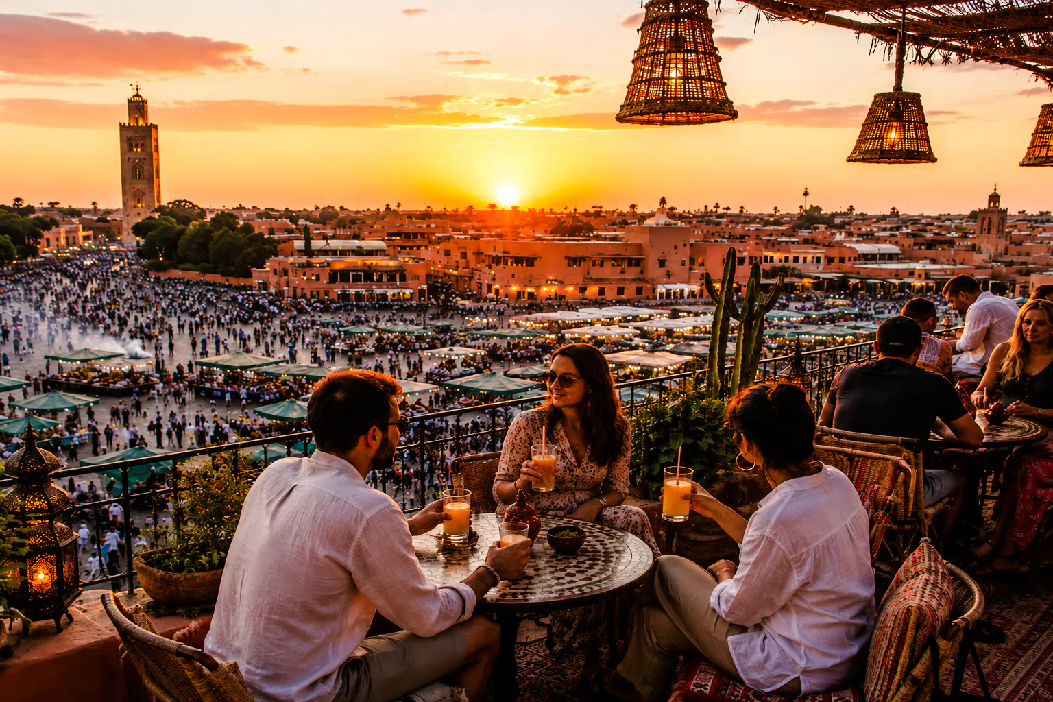 rundgang durch die medina von marrakesch mit besichtigung von dachterrassen und marokkanischem abendessen-6