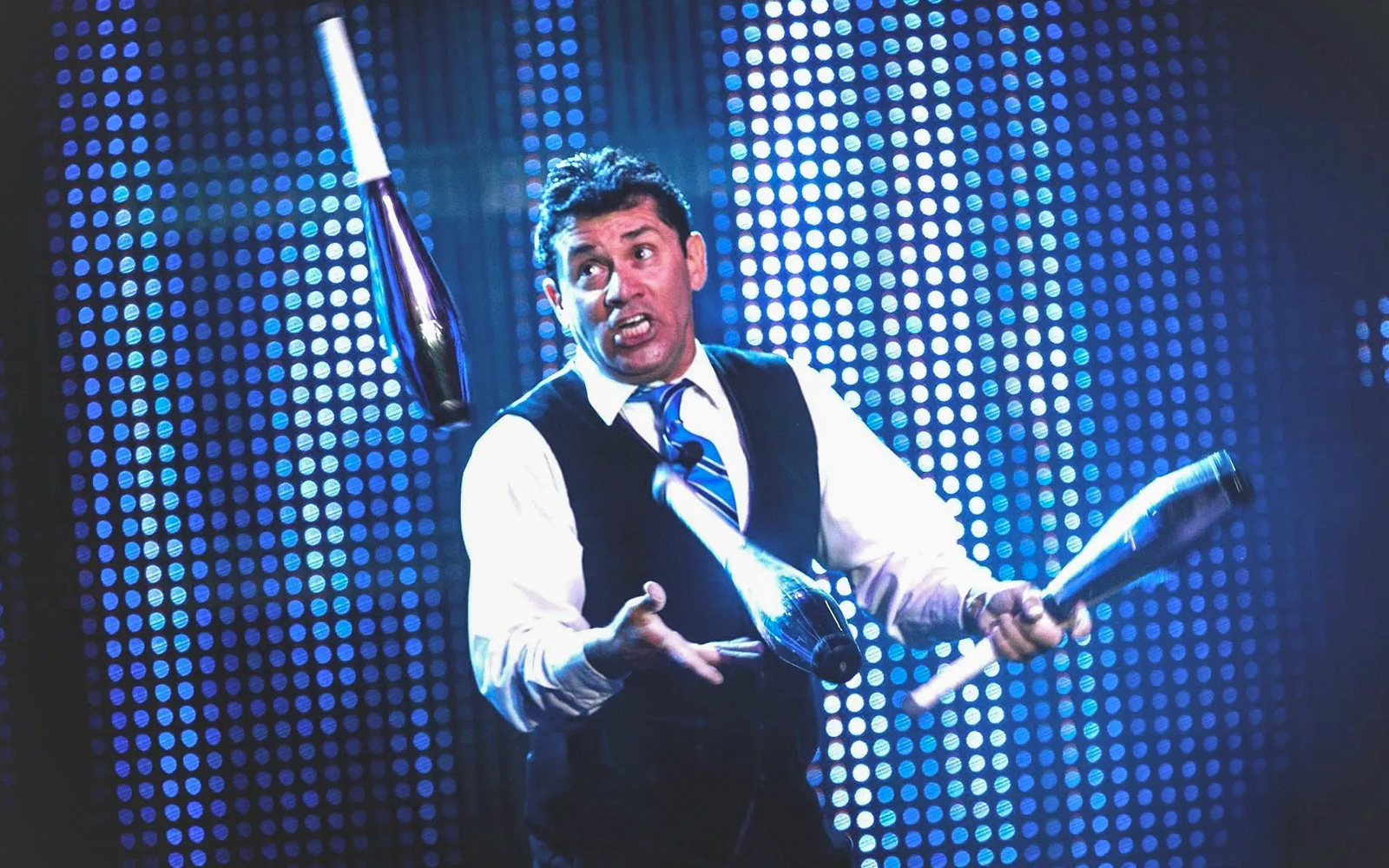 Juggler performing at V - The Ultimate Variety Show in Las Vegas.