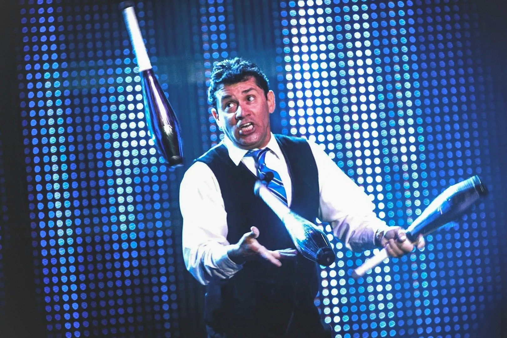 Juggler performing at V - The Ultimate Variety Show in Las Vegas.