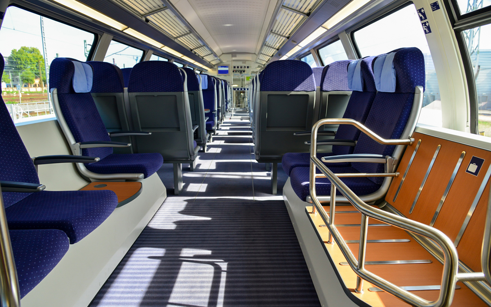 Second class train seats, Interrail Germany Mobile Pass Continuous.