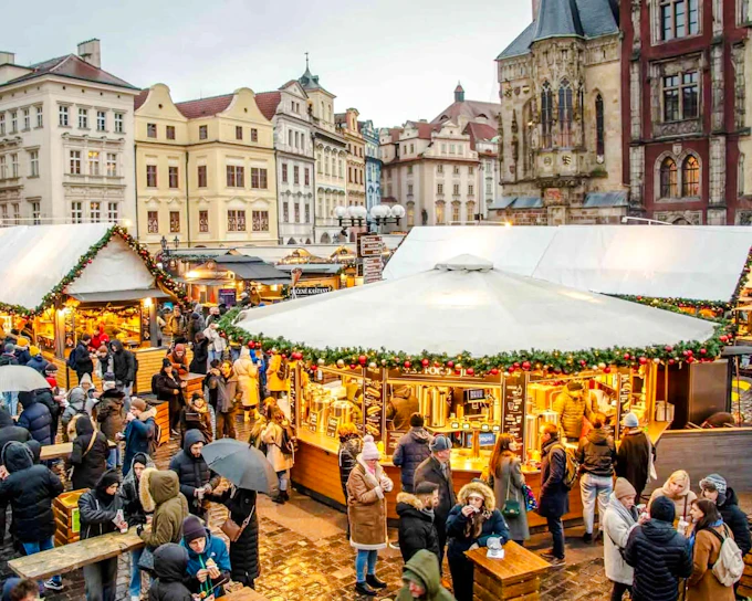 Prague Christmas Markets Guided Walking Tour with Tastings and Hot Drinks (Product 52498)
