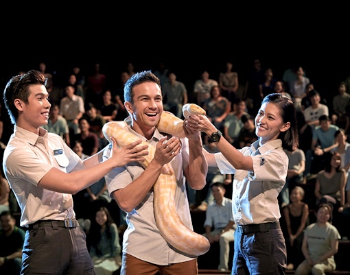 The creatures of the night show at 'Night safari singapore'