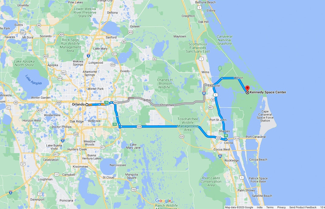 Orlando to Kennedy Space Center