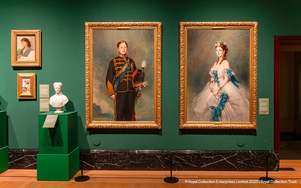 Portraits and busts displayed at The Edwardians Age of Elegance Exhibition, Kings Gallery, Buckingham Palace.