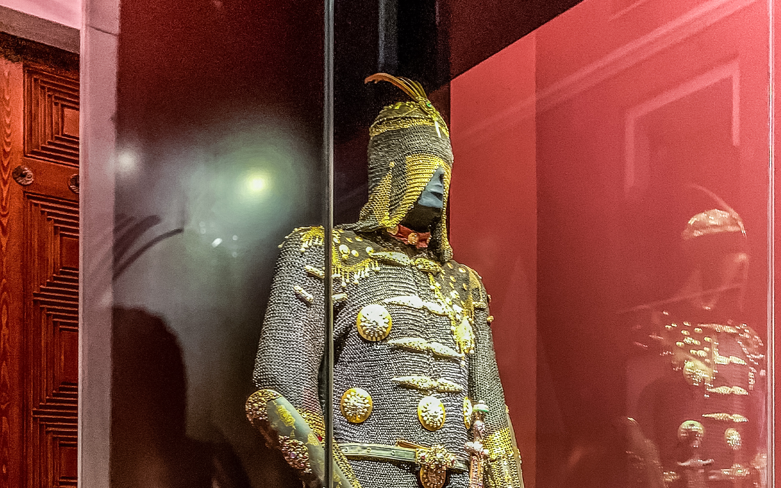 Topkapi Palace armor display in Imperial Treasury, Istanbul, Turkey.