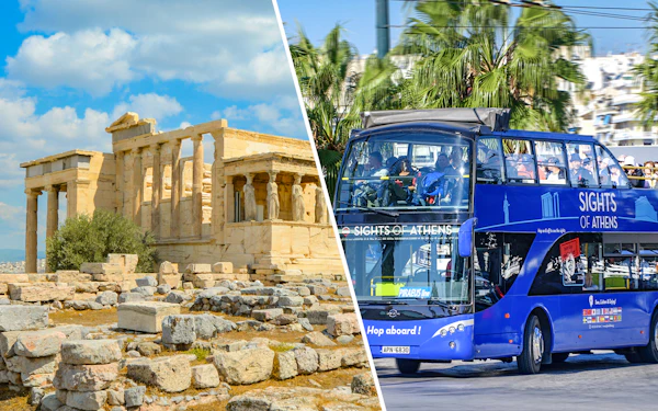 Combo: Acropolis & Parthenon Tickets + 2-Day Athens Hop-On Hop-Off Bus Tour