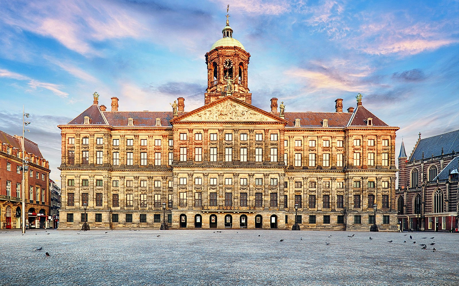 Royal Palace Amsterdam during a self-guided audio tour.