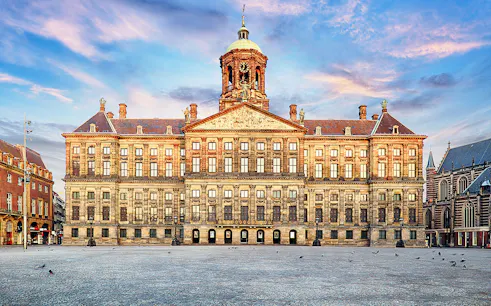 Royal Palace Amsterdam during a self-guided audio tour.
