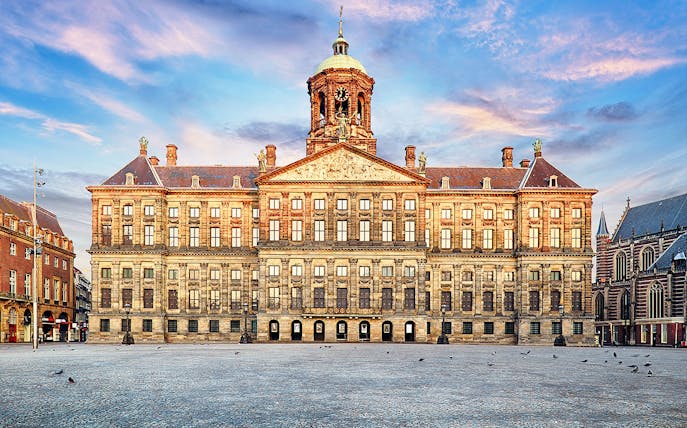 Royal Palace Amsterdam during a self-guided audio tour.