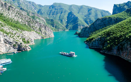 From Tirana/Golem/Durres: Komani Lake & Shala River Day Trip