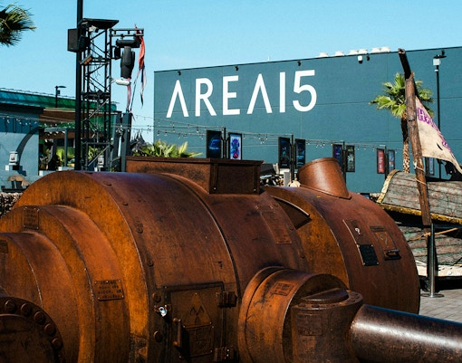 Industrial art installation at AREA15, Las Vegas.