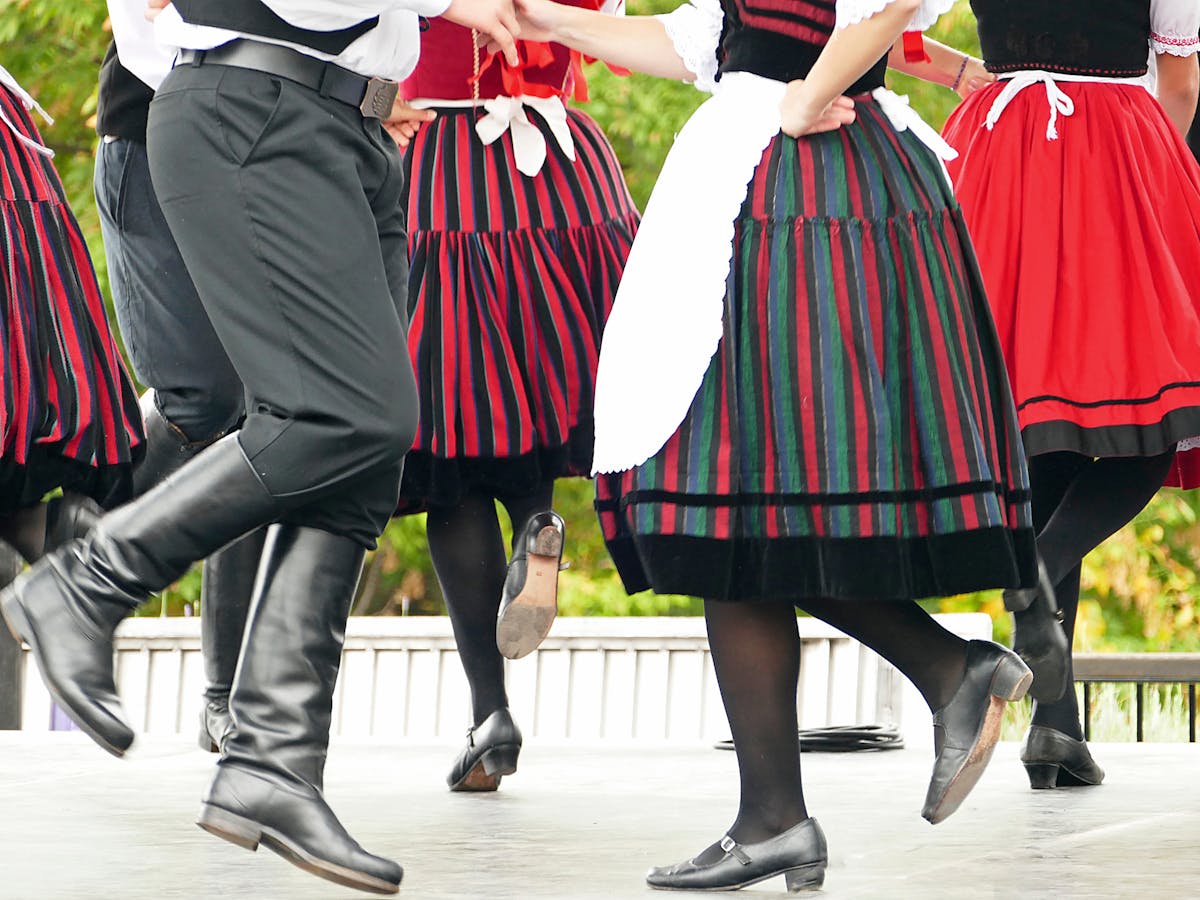 Hungarian folk dancers