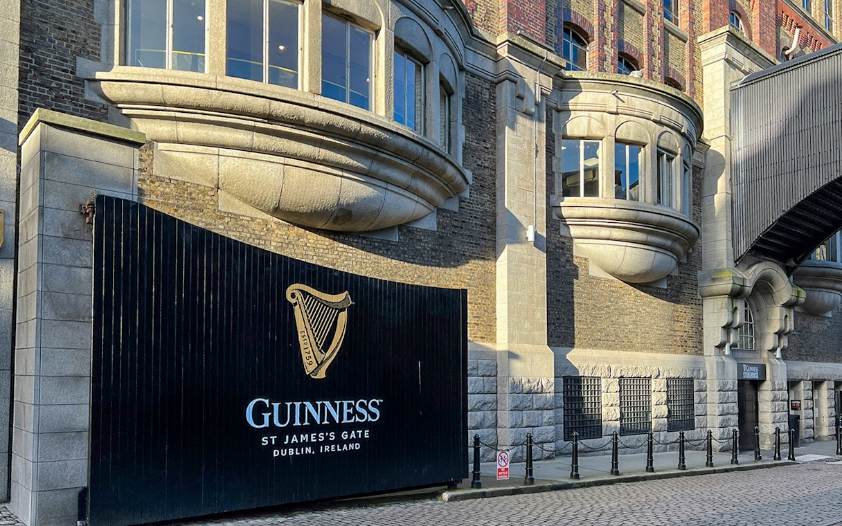 Guinness Storehouse entrance at St. James's Gate, Dublin, Ireland.