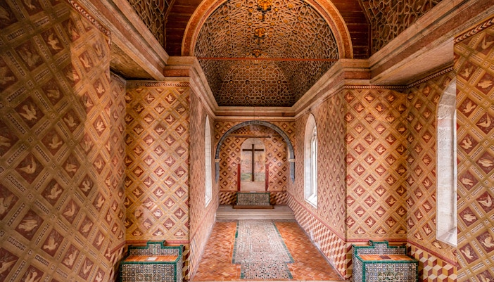 Sintra National Palace's Palatine Chapel interior, Portugal.