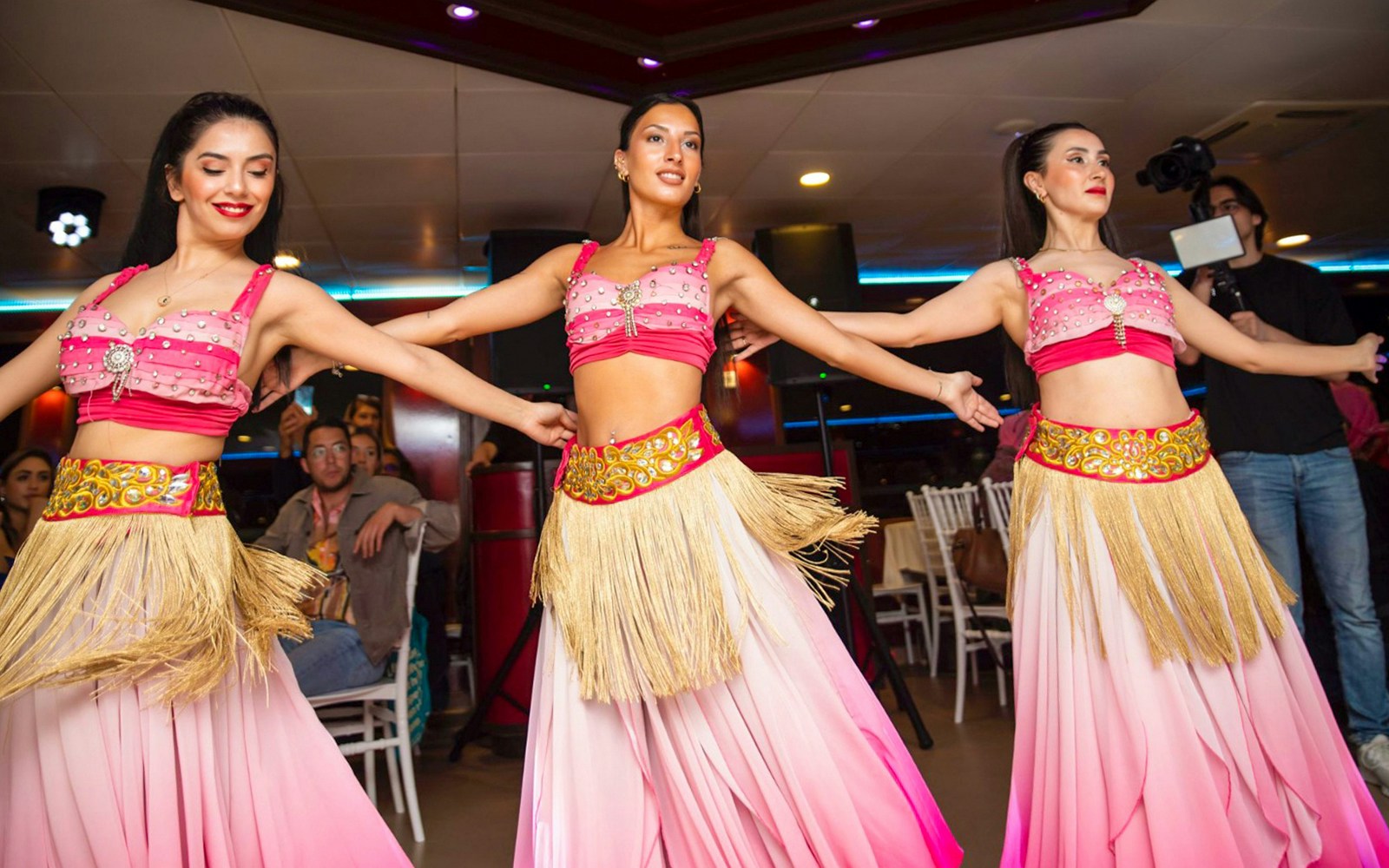 View of the entertainment shows inside the Bosphorus Dinner Cruise